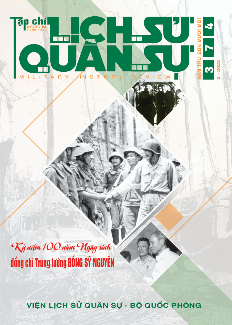 Bìa Tạp chí Lịch sử quân sự